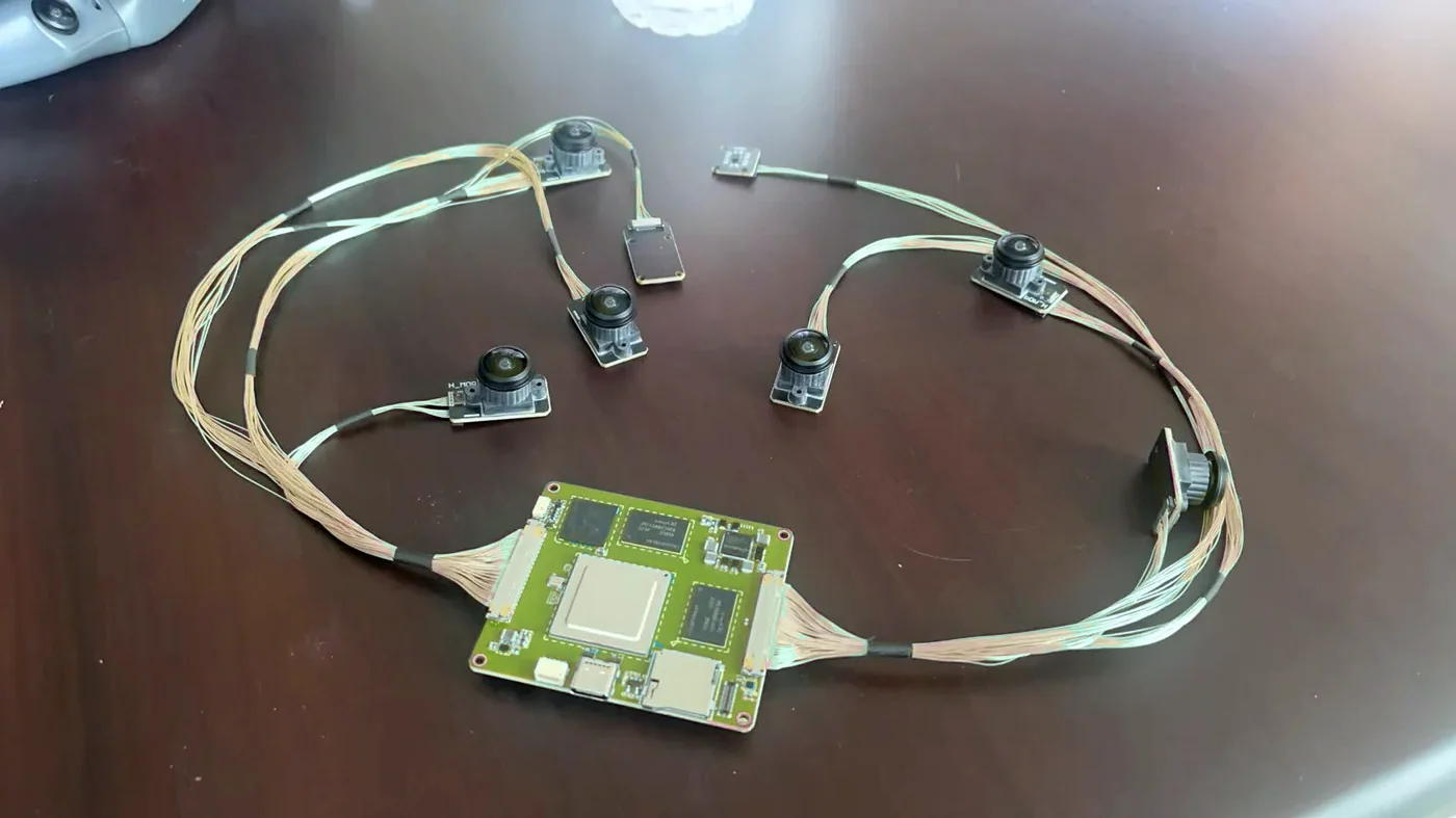 Camera harness under test